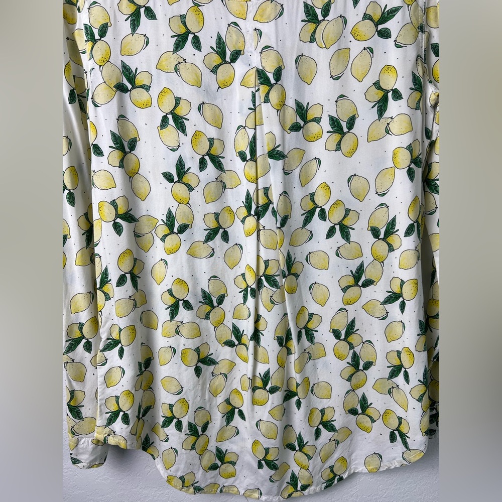 Beachlunchlounge Lemon Button Down Shirt Summer Vacation Beach Resort BBQ - Picture 5 of 11